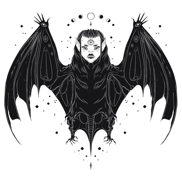 Bat Witch, Matte Art Print Poster