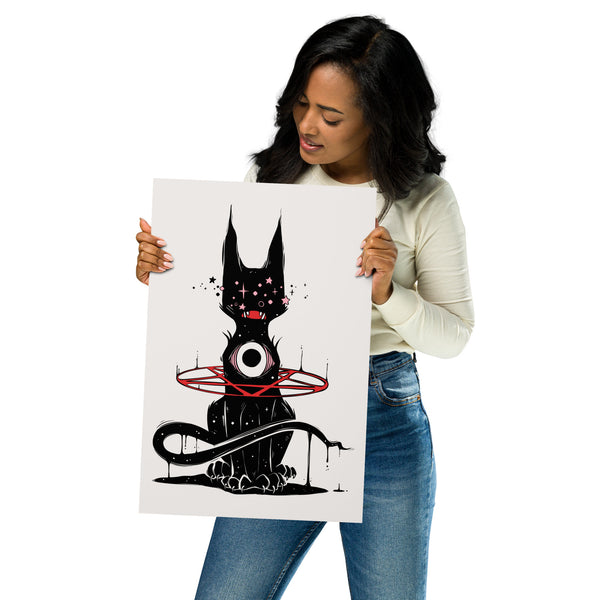 Black Cat, Matte Art Print Poster
