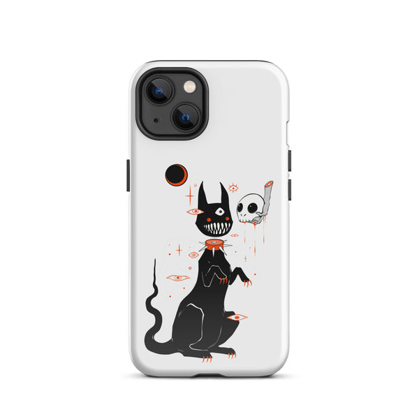 Black Cat And Skull, Tough Case for iPhone®
