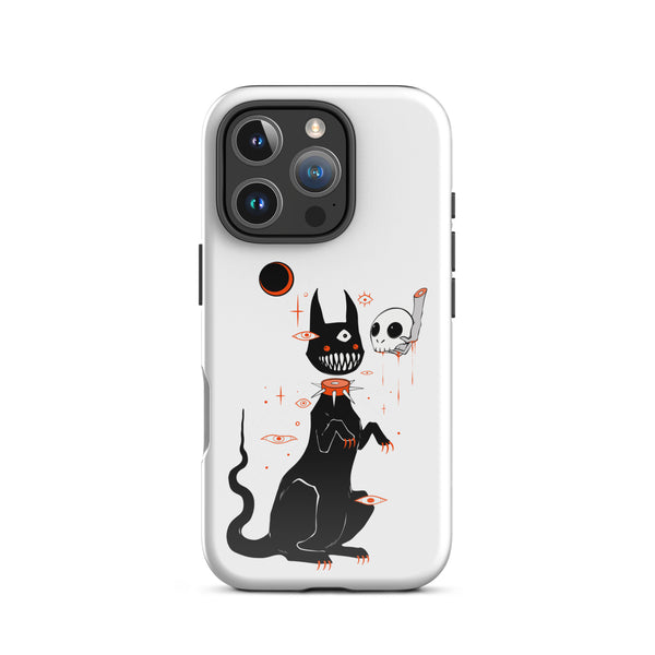 Black Cat And Skull, Tough Case for iPhone®