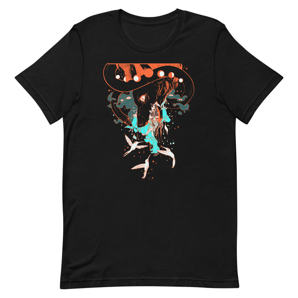 Fox And Hummingbirds, Unisex T-Shirt
