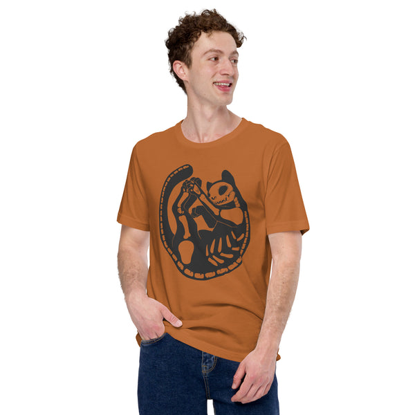 Cat Skeleton, Unisex T-Shirt