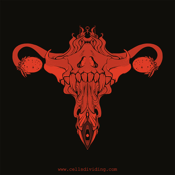 Death Metal Uterus, Ladies T-Shirt