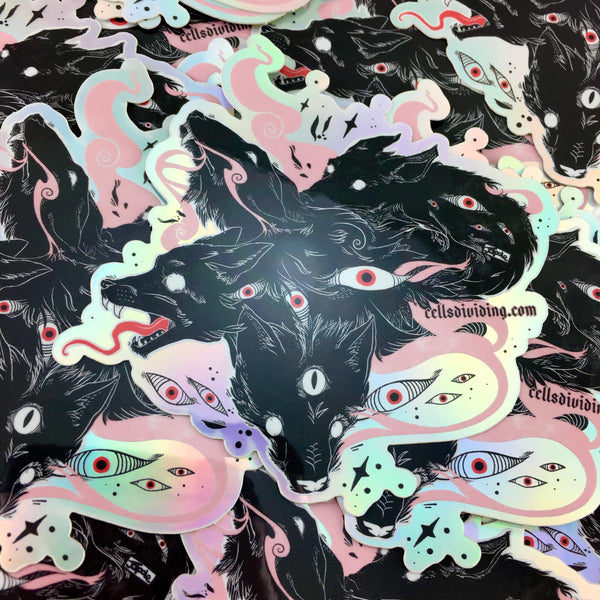 Many Wolves, Holographic Sticker