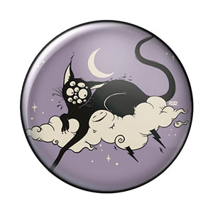 Cat On Cloud, 1-Inch Pin Button