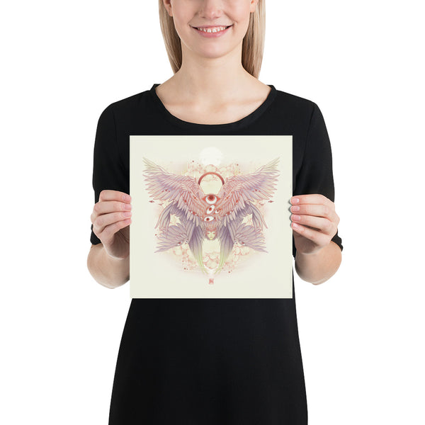 Biblically Accurate Angel, Seraph Art Print, Weirdcore Decor