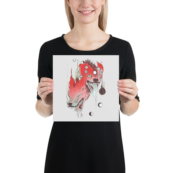 Hyenas, Matte Art Print Poster