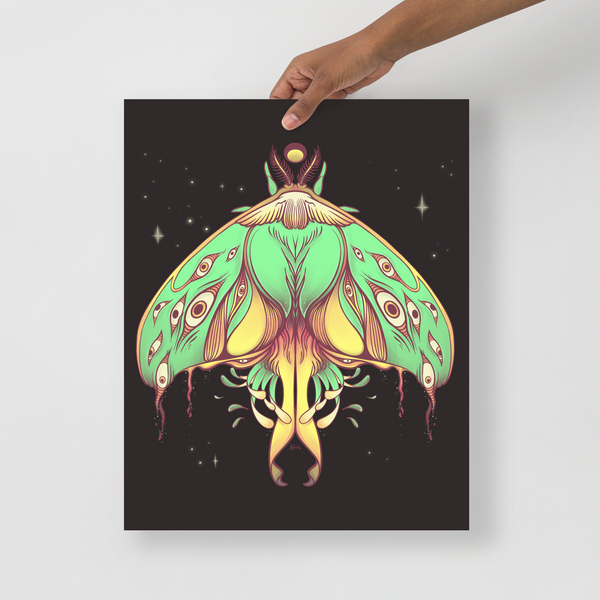 Luna Moth, Matte Art Print Poster