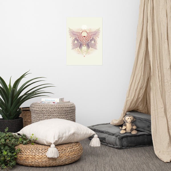 Biblically Accurate Angel, Seraph Art Print, Weirdcore Decor