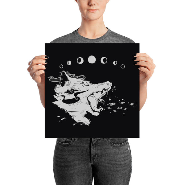 Magic Wolf Matte Art Print Poster