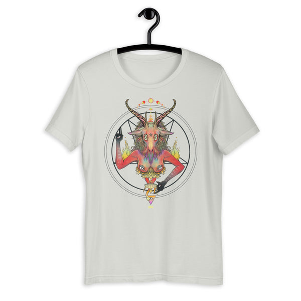 pentagram t-shirt on hanger