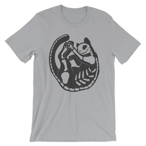 Black Cat Skeleton Unisex T-Shirt