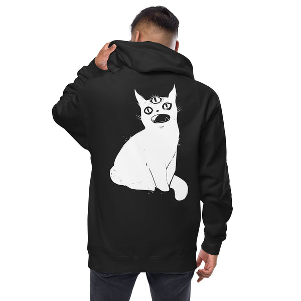 Third Eye Cat, Unisex Fleece Zip-Up Hoodie