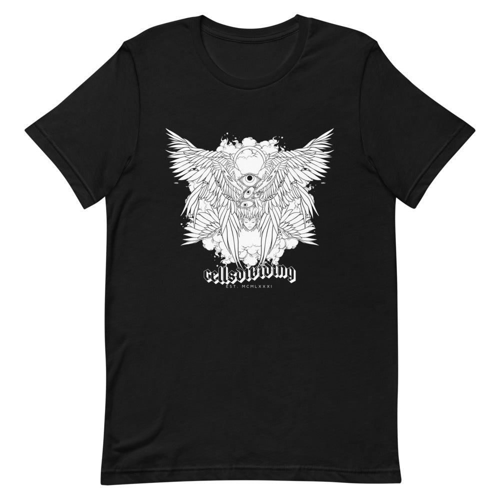 Tシャツ・カットソー [SAENGINSTUDIO] ANGEL T-SHIRT Seraph Angel, Unisex T-Shirt, Black