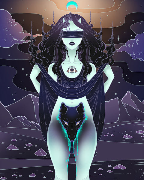 Wolf Woman, Matte Art Print Poster