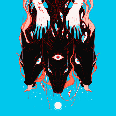 Cerberus Art Print, Alt Wall Art