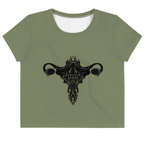 Death Metal Uterus, Sublimation Crop Top