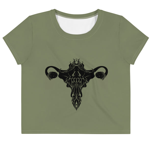 Death Metal Uterus, Sublimation Crop Top