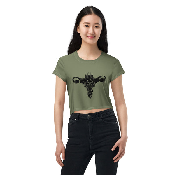 Death Metal Uterus, Sublimation Crop Top