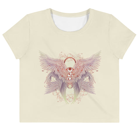 Biblically Accurate Angel Seraphim, Sublimation Crop Top