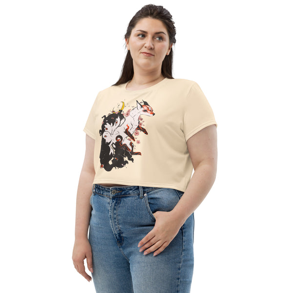 Kitsune, Sublimation Crop Top