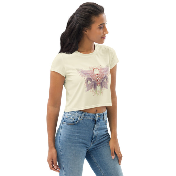 Biblically Accurate Angel Seraphim, Sublimation Crop Top