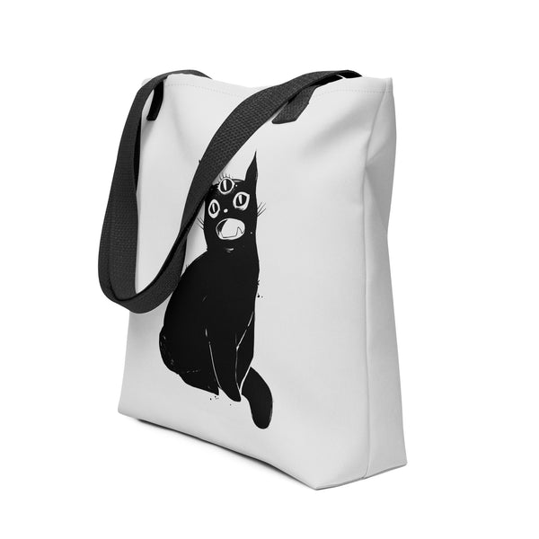 Third Eye Black Cat, Tote Bag