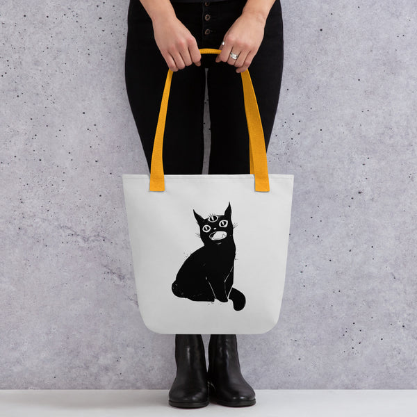 Third Eye Black Cat, Tote Bag