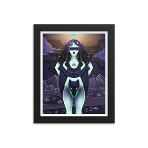 Wolf Woman, Framed Art Print