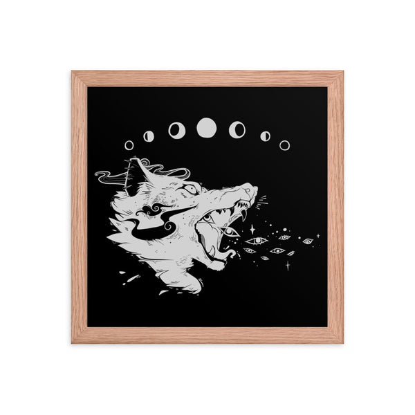 Wolf Magic, Framed Art Print