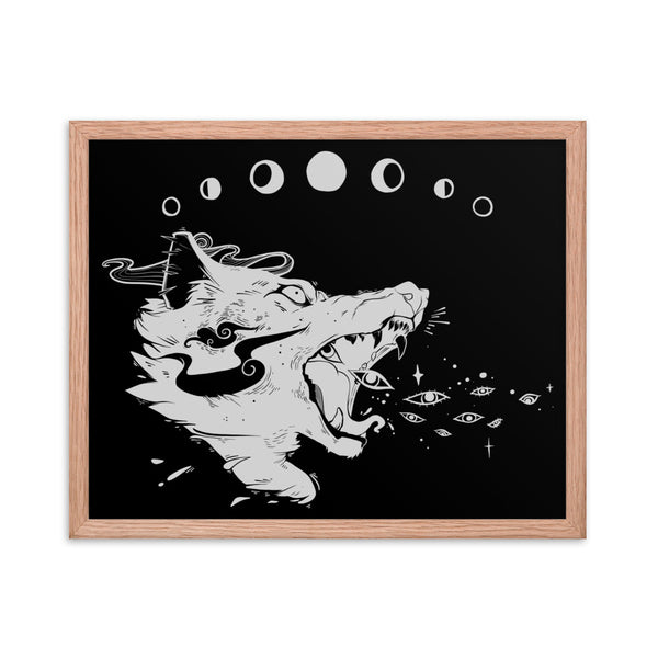 Wolf Magic, Framed Art Print
