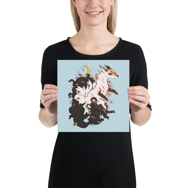 Kitsune Fox, Matte Art Print Poster