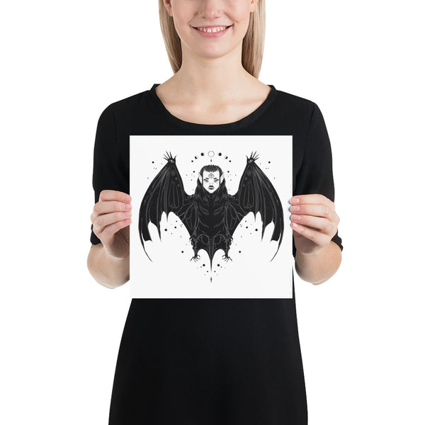 Bat Witch, Matte Art Print Poster