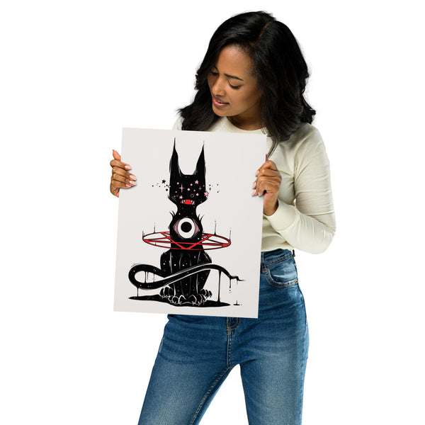 Black Cat, Matte Art Print Poster