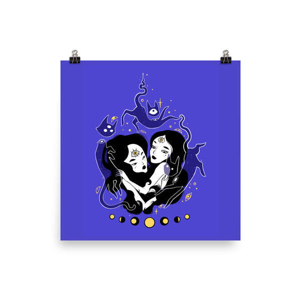 Two Witches, Matte Art Print Poster