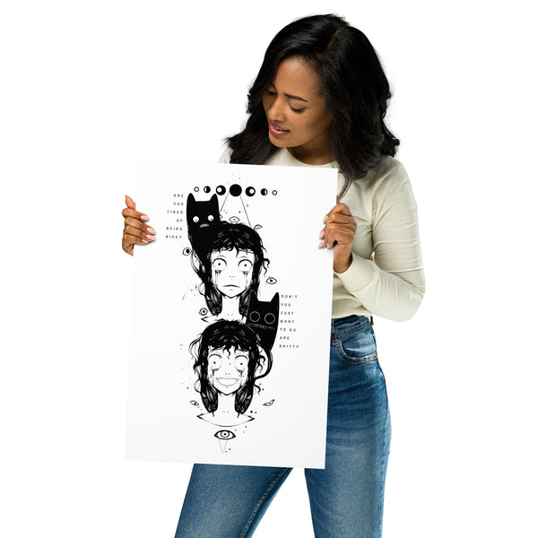 Meme Inspired Art Print, Anime Wall Art