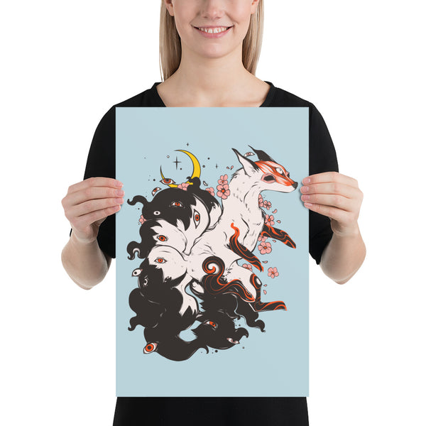 Kitsune Fox, Matte Art Print Poster