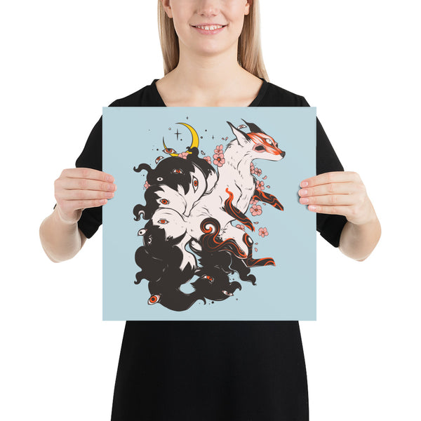 Kitsune Fox, Matte Art Print Poster