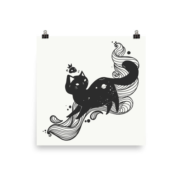 Space Cat Matte Art Print