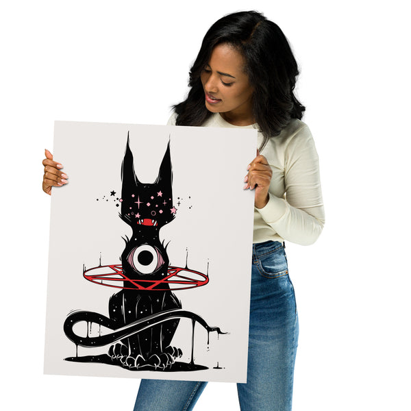 Black Cat, Matte Art Print Poster