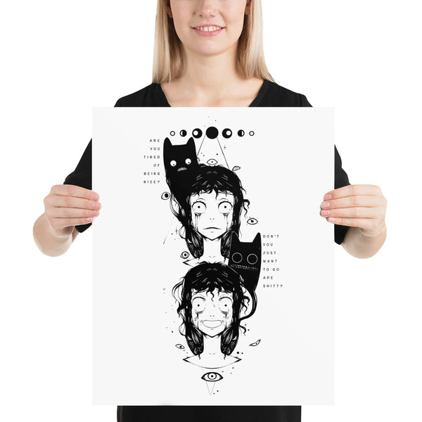 Meme Inspired Art Print, Anime Wall Art