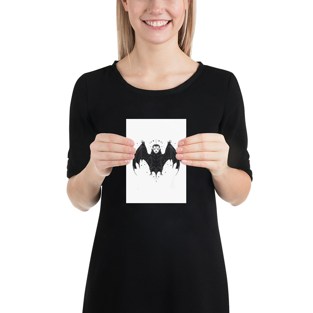 Bat Witch, Matte Art Print Poster