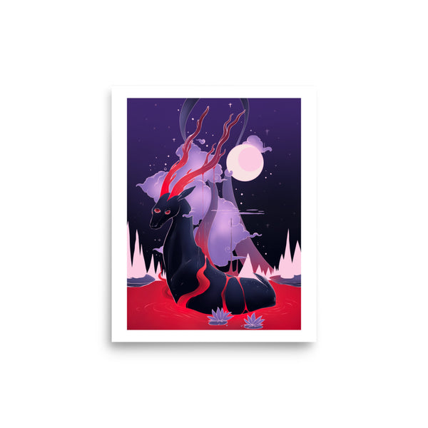 Deer, Matte Art Print Poster