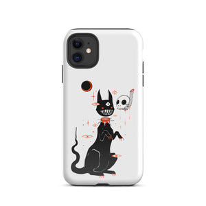 Black Cat & Skull Phone Case, Goth Accessories