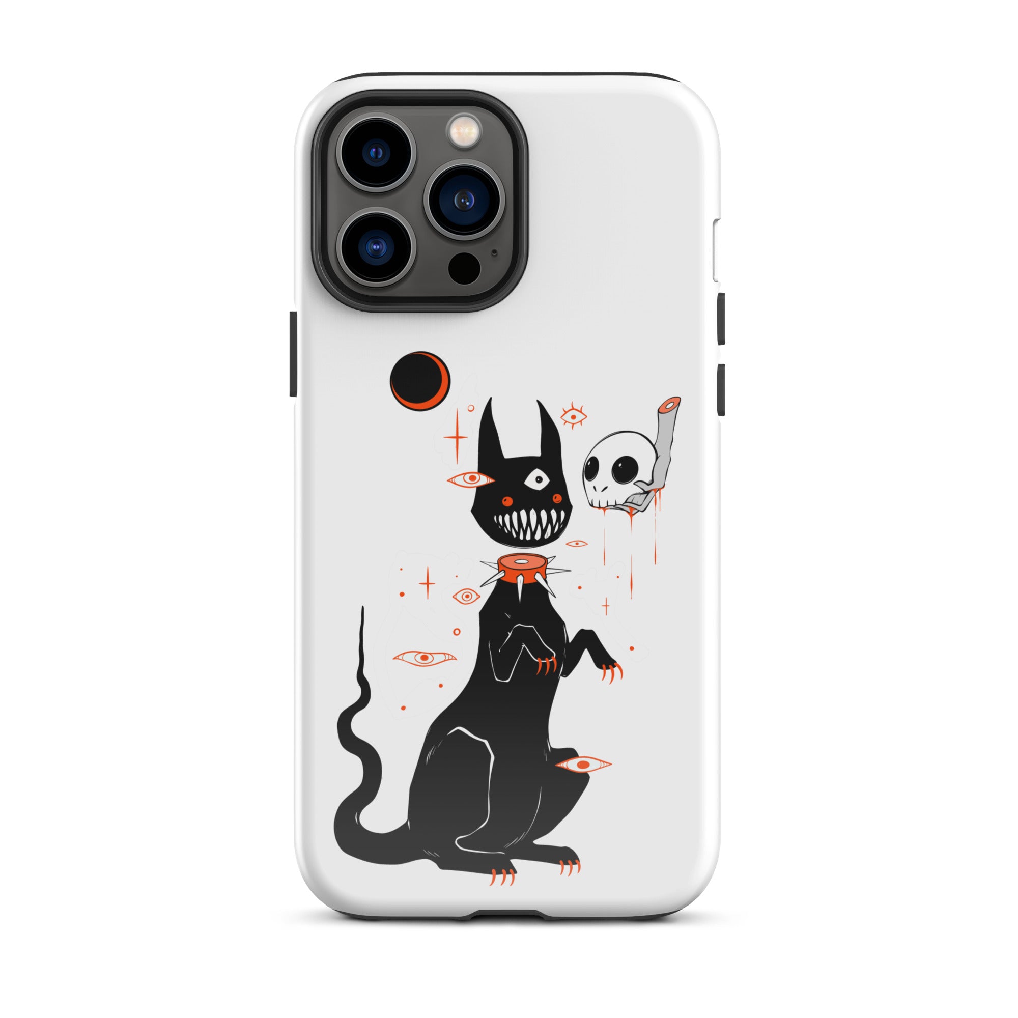 Black Cat And Skull, Tough Case for iPhone® Black Cat And Skull, Tough Case for iPhone®