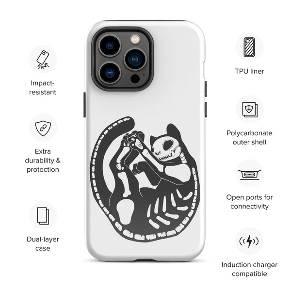 Skeleton Cat, Tough Case for iPhone®