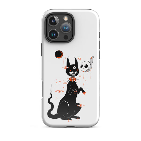 Black Cat And Skull, Tough Case for iPhone®