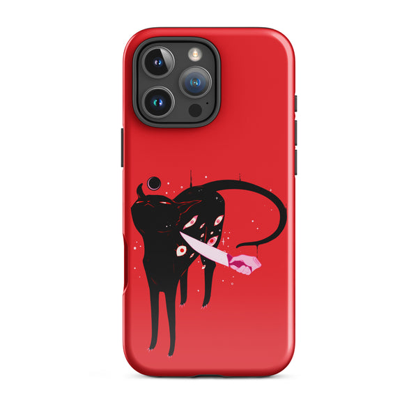 Smug Black Cat, Tough Case for iPhone®