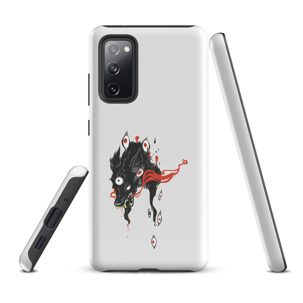 Wolf, Tough case for Samsung® featuring original wolf illustration, impact-resistant for Samsung Galaxy S20 FE.