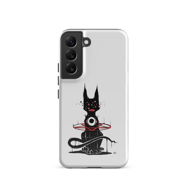 Demon Cat, Tough case for Samsung® featuring original illustration of a demon cat design on a durable phone case.
